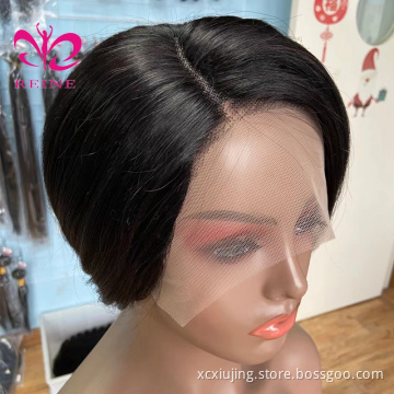 150% Cuticles Aligned Short Pixie Cut Wig Short  T Part Lace Front Human Hair Wigs For Black Women Pre Plucked With Baby Hair
